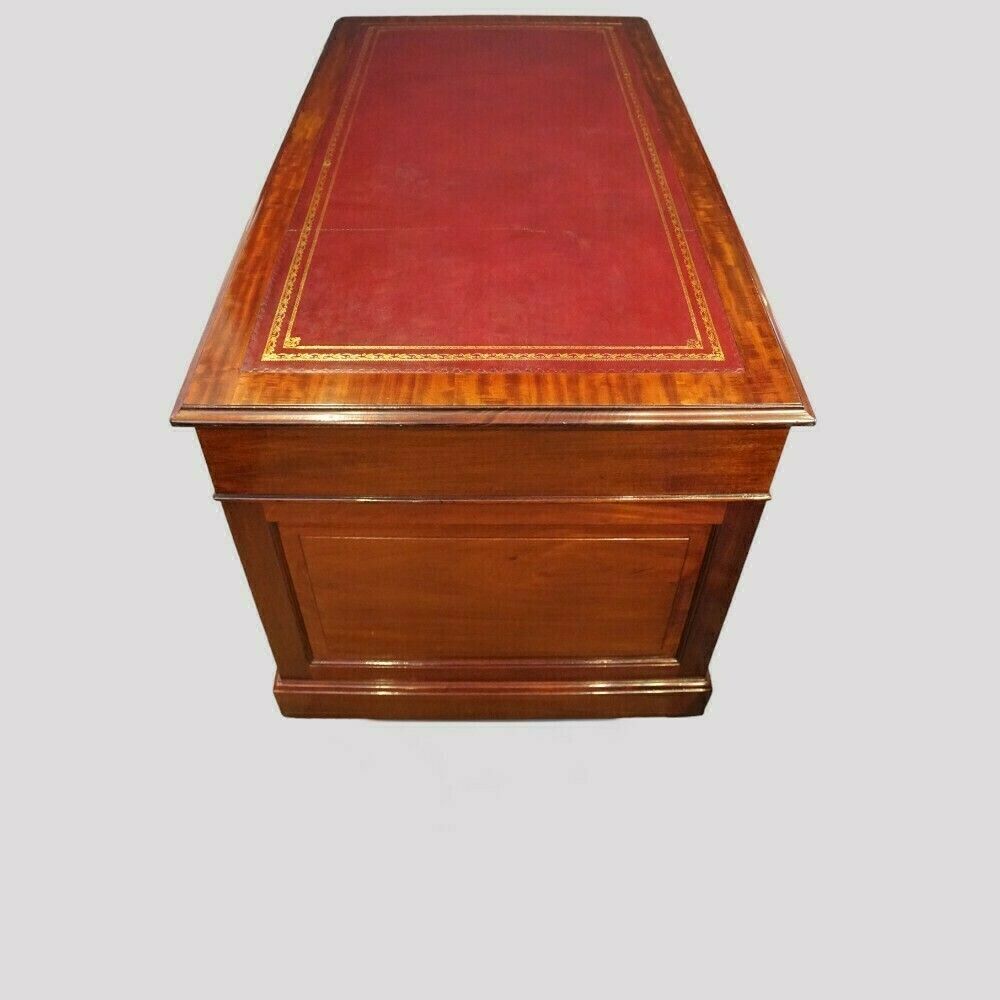 Edwardian Mahogany Pedestal Desk photo buy