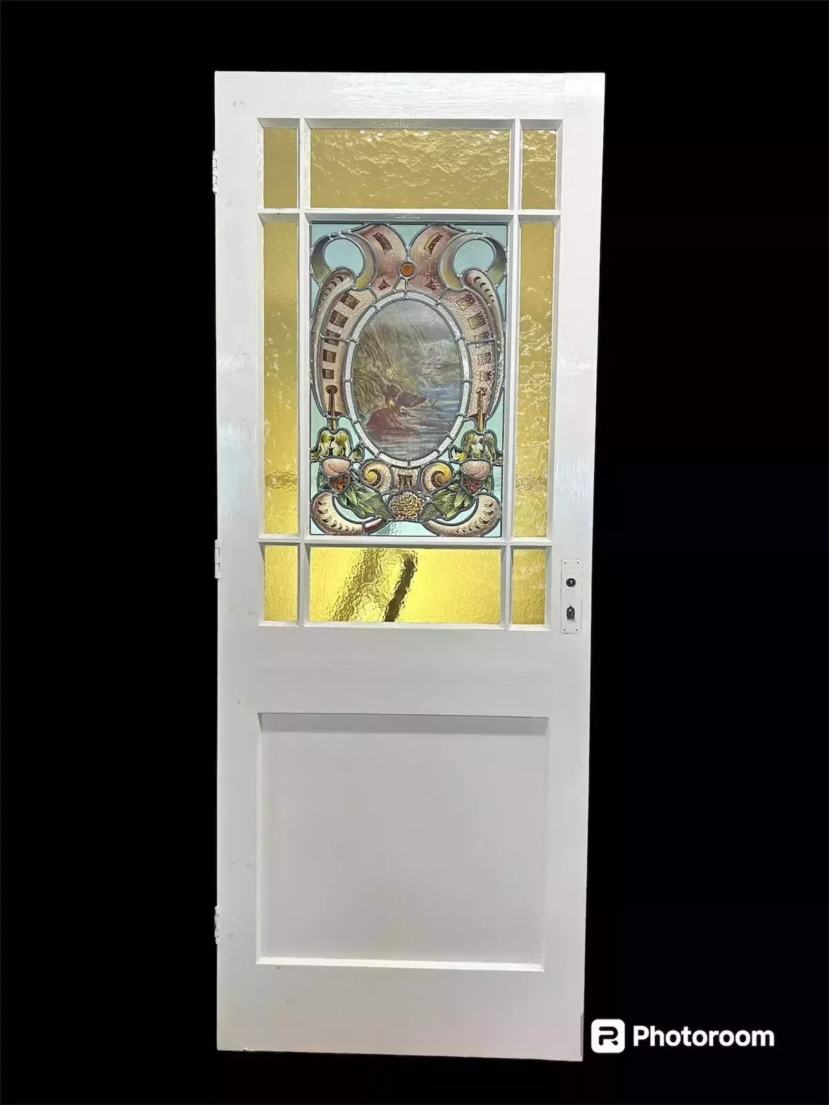 Victorian Stained Glass Door Reclaimed Period Old Antique Vestibule Internal