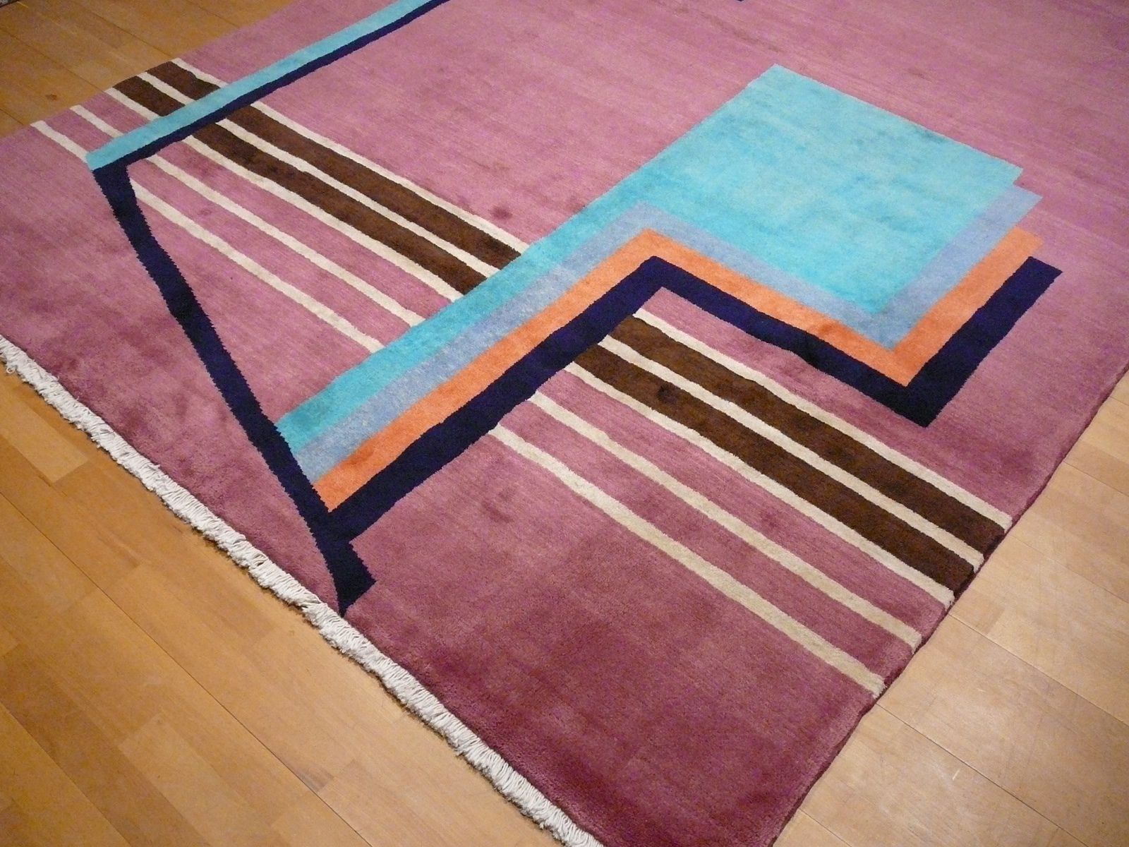 photo for sale 09534 Sultanabad Art Deco Vintage Rug 8.3 X 6.6 Ft / 254 X 200 Cm