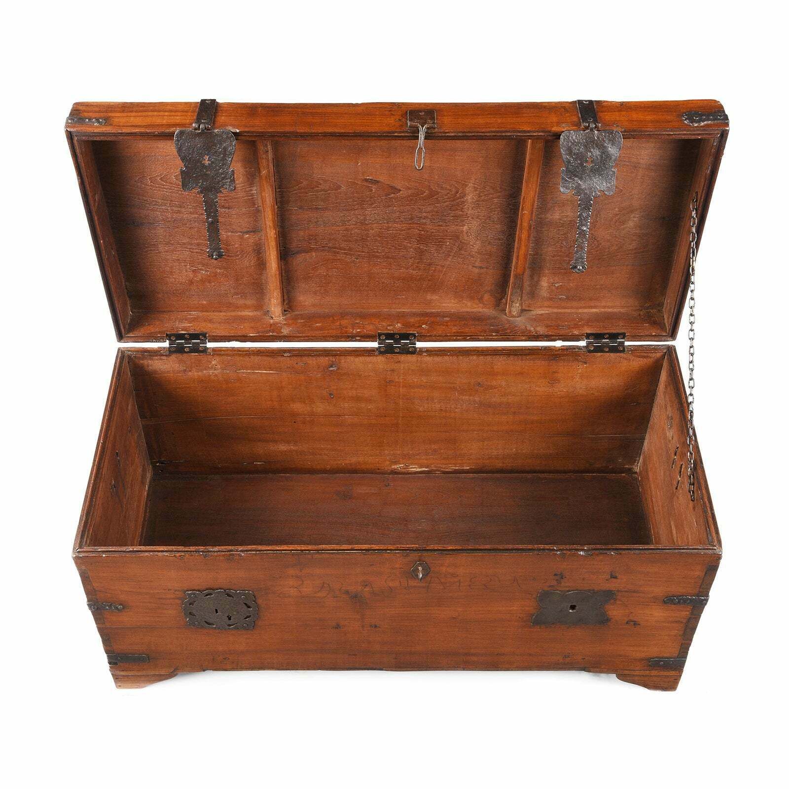 Antique Indo Portugese Chest From South India, 19th Century photo Furniture