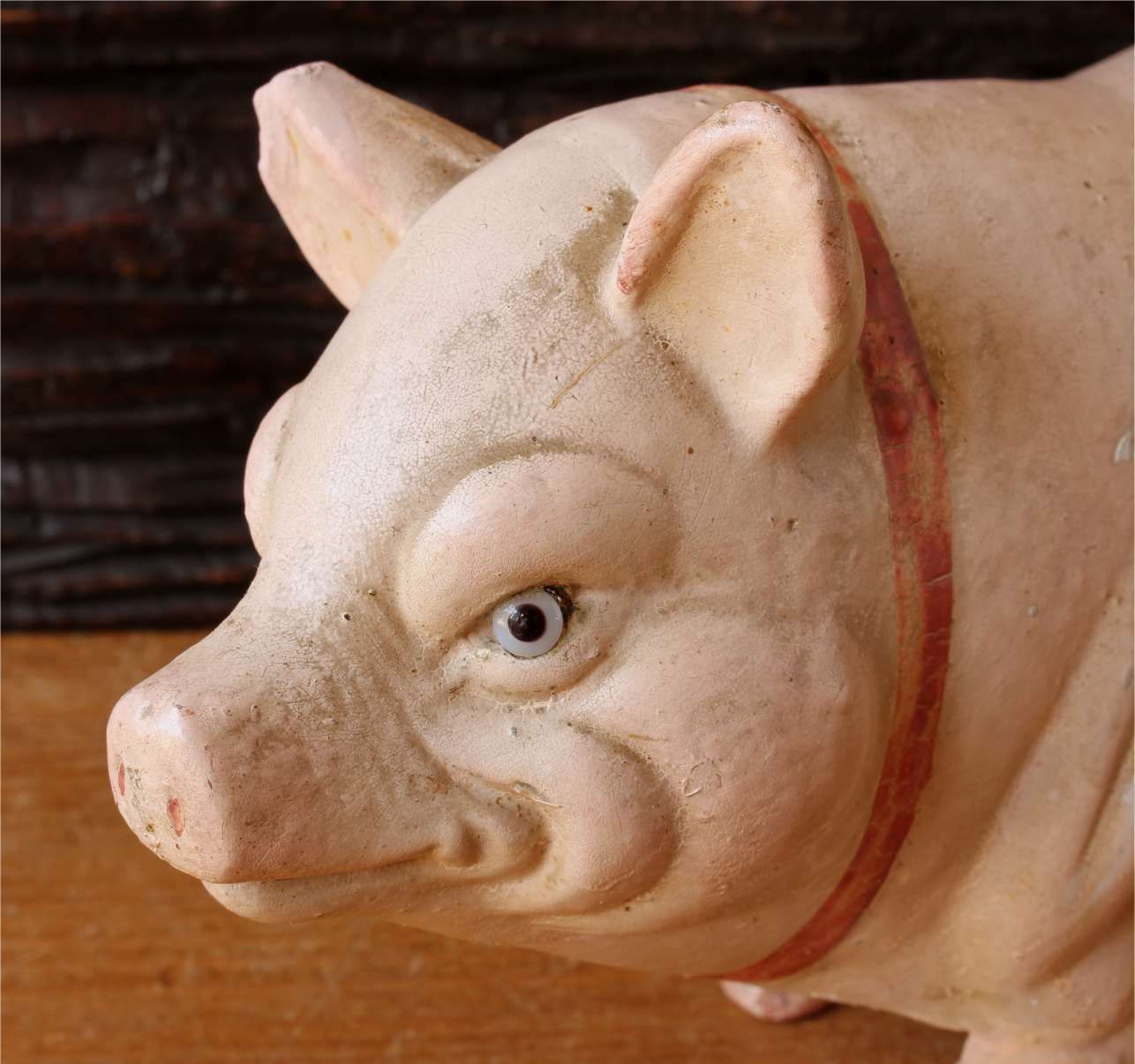 photo furniture German Papier Mache Pig. Butcher Shop Display Model. Toy. C1890.
