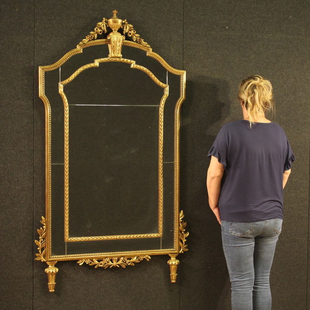 Elegant Louis XVI Style Mirror From The 20th Century photo for sale