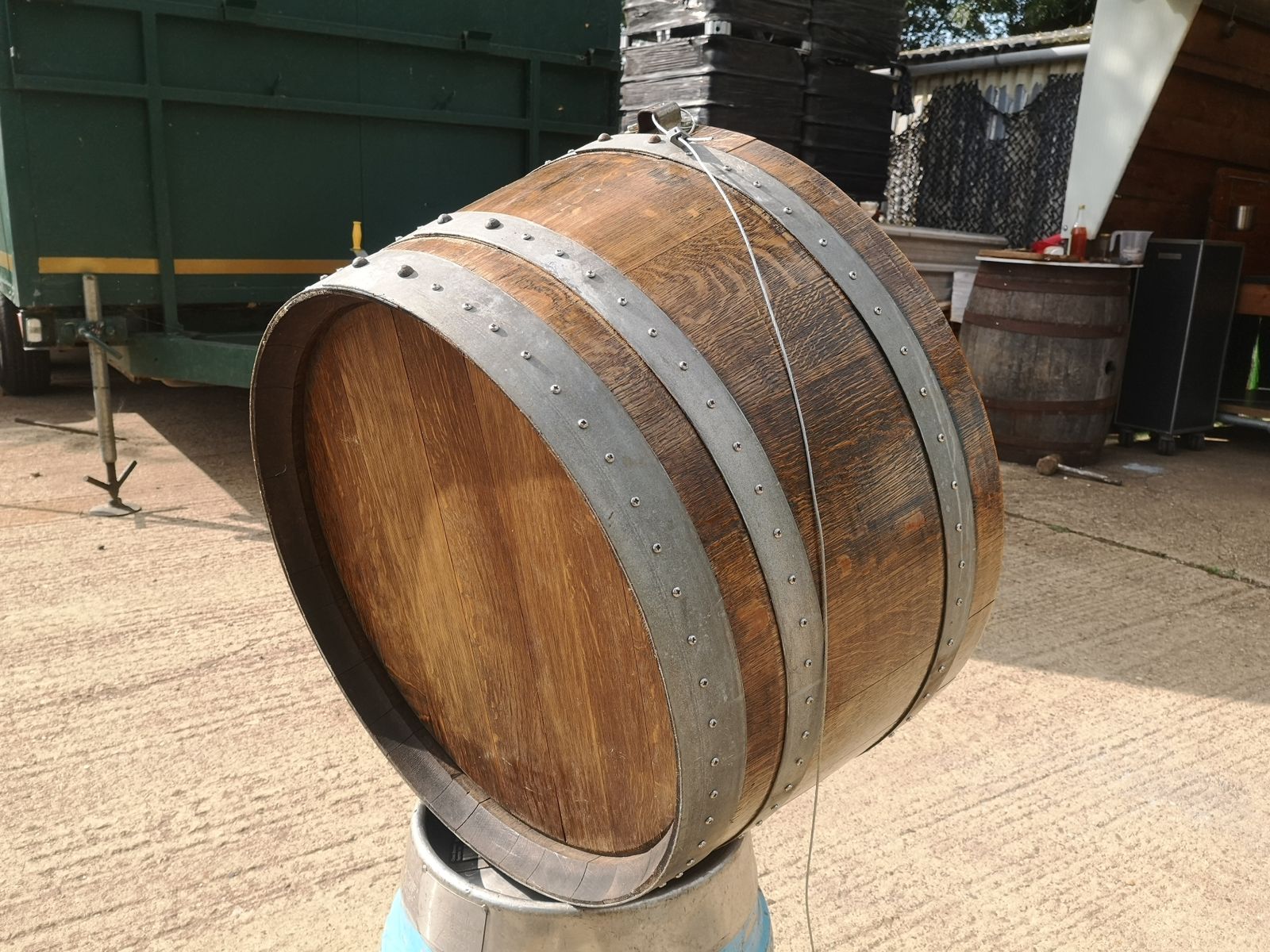 photo for sale Shop, Pub/ Bar, Barrel Display. Fire Log Barrel