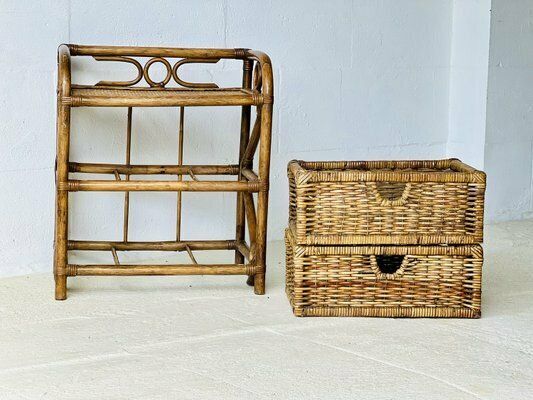 photo for sale Rotan Bijzettafel, Jaren 1990