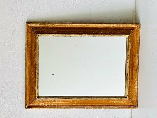 Vintage Spiegel Met Beukenhouten Lijst photo for sale