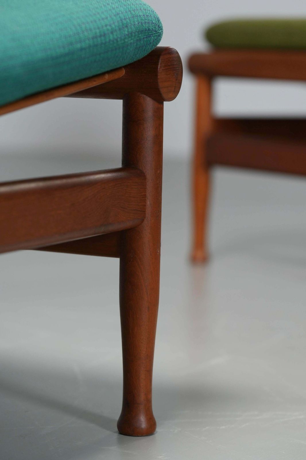 Set Of 2 Lounge Chairs By Kai Lyngfeld Larsen In Teak, Denmark, 1960's photo buy