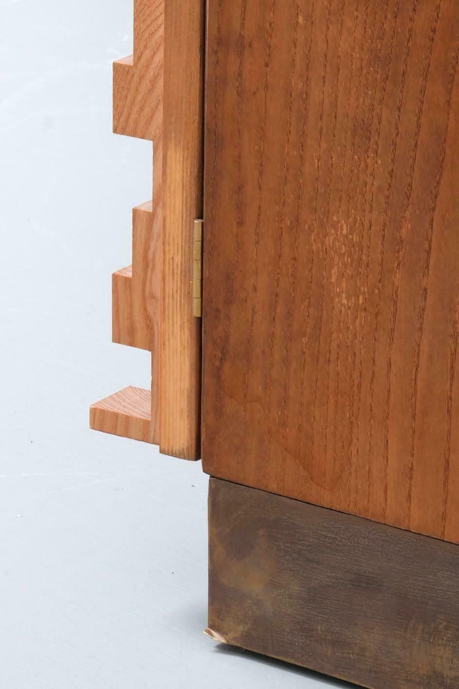 Set Of 2 Cabinets In Beech And Ash By Stefano D'amico, Italy, 1974 photo vinterior