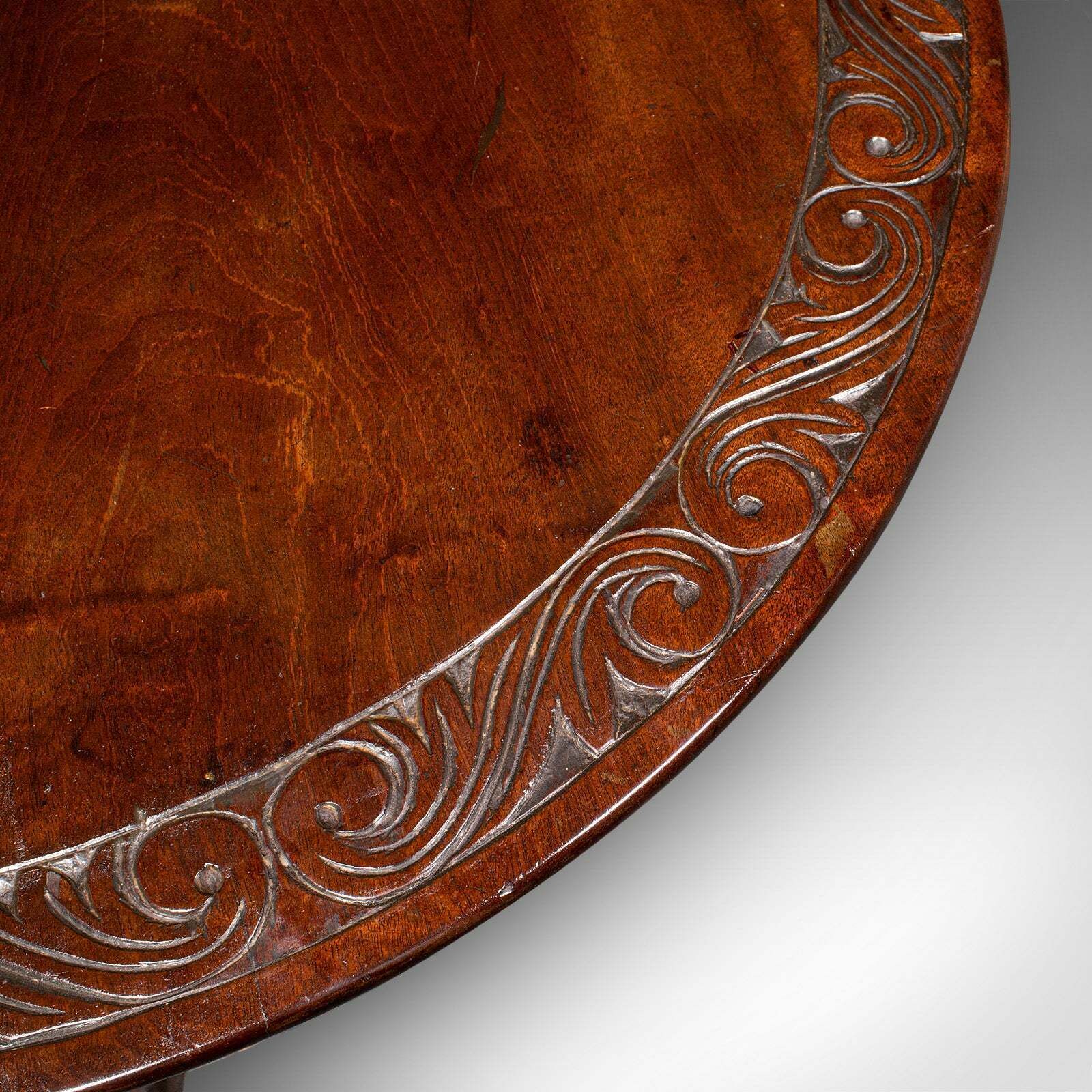 Antique Display Table, English, Walnut, Tilt Top, Hallway, Occasional, Georgian photo vintage