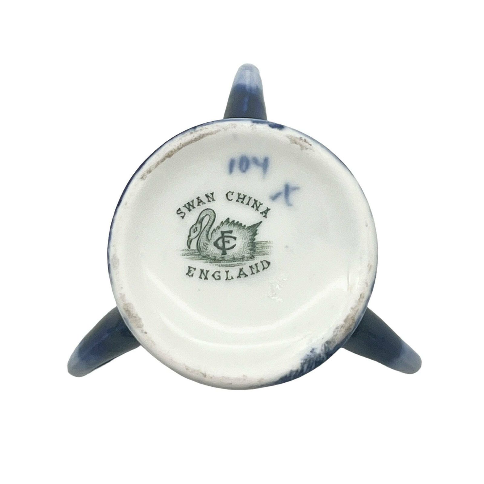 Antique Edwardian Small 3 Handled Scenic Cup   Charles Ford   Swan China   1900 1904   Home Decor photo 53.0
