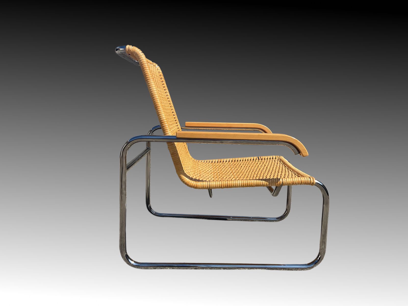 Bauhaus Design Armchair, Model B35, Designed By Marcel Breuer For Thonet 1929 photo vinterior