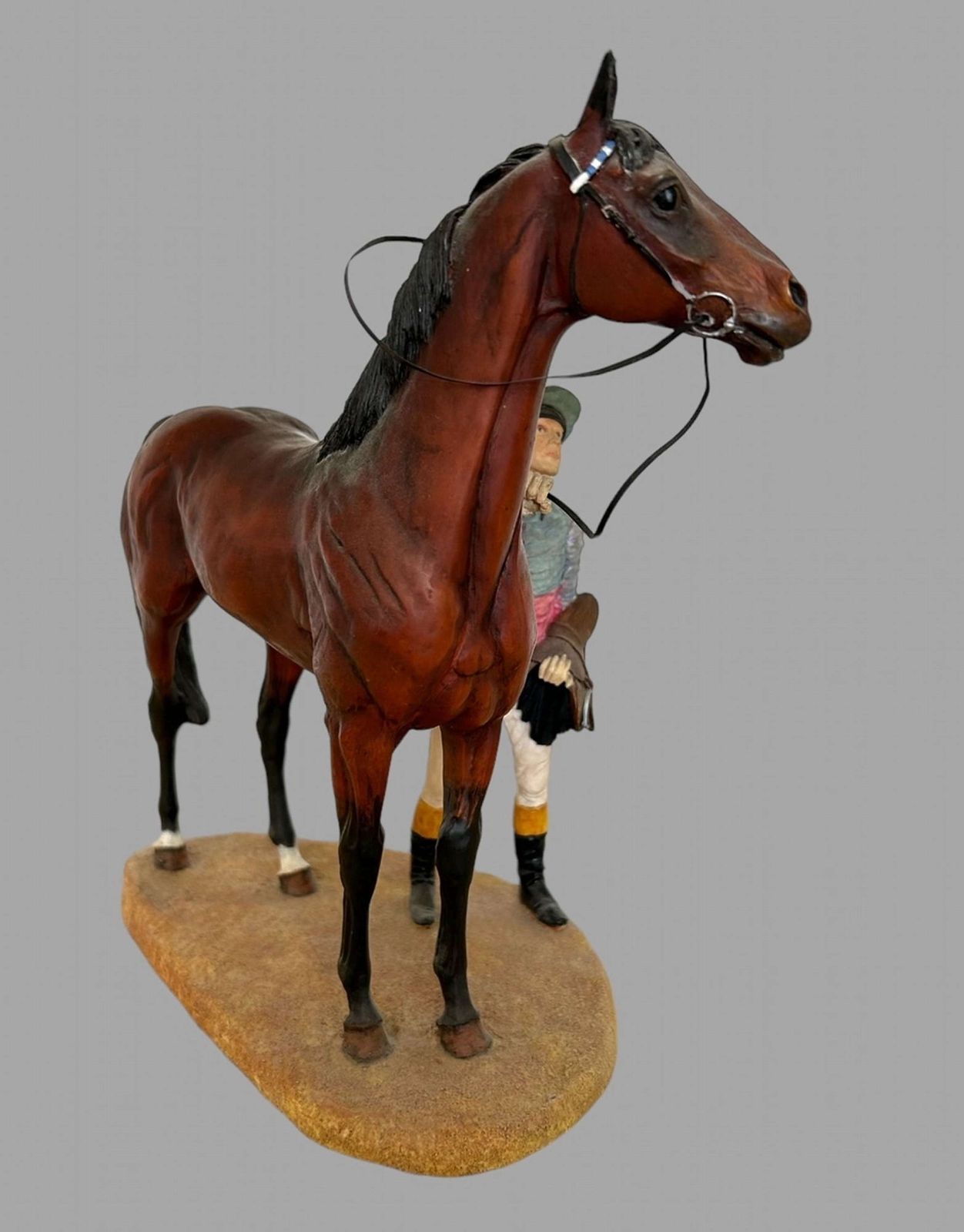 David Geenty Porcelain Figure 'In The Winners Enclosure' photo for sale