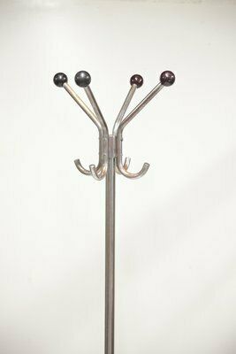 Bauhaus Stijl Chromen Buisframe Kapstok Van Hynek Gottwald, Jaren 1940 photo furniture