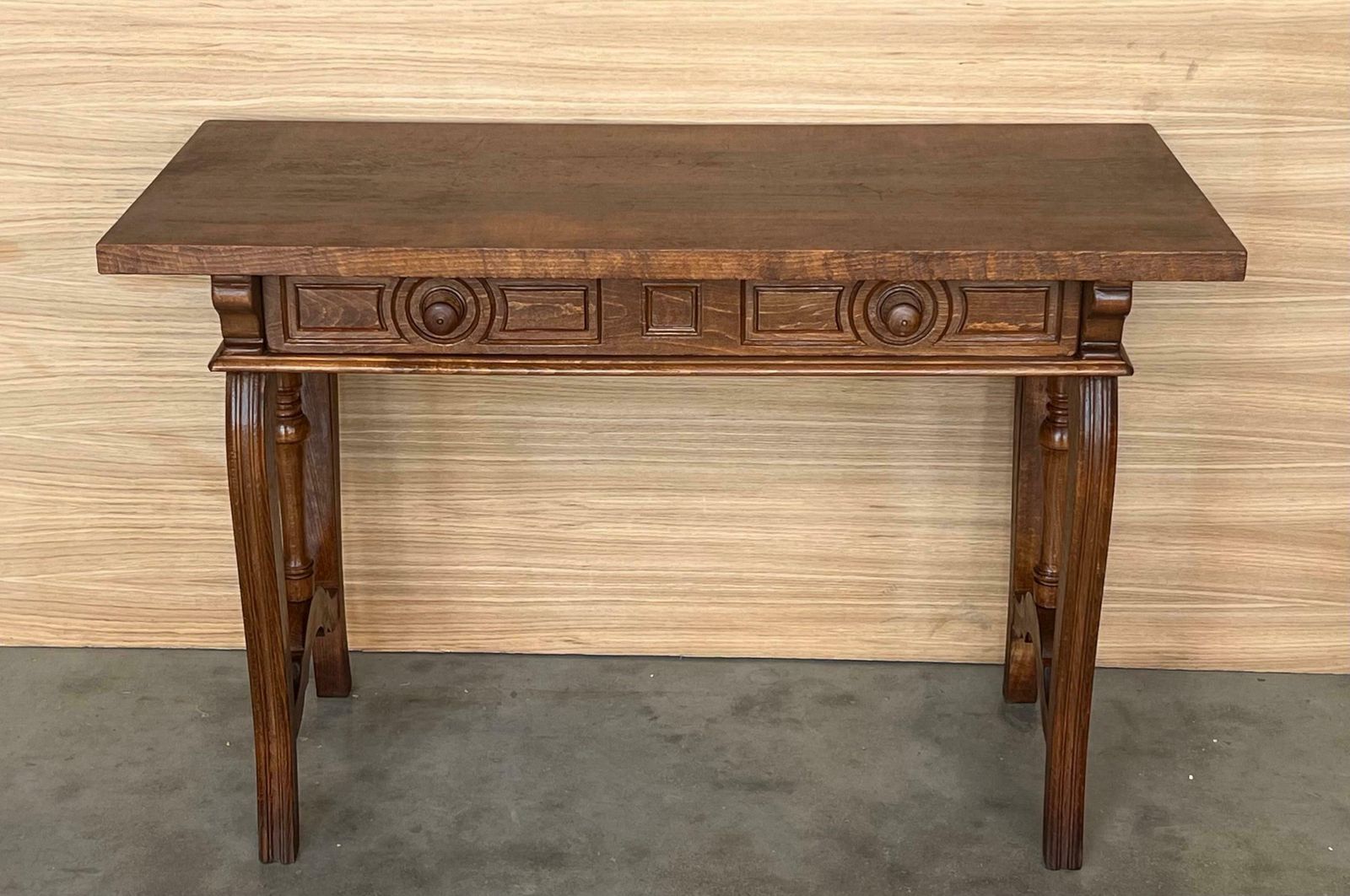 Early 19th Century Walnut Wood Catalan Spanish Console, Desk Or Vanity Table photo Furniture