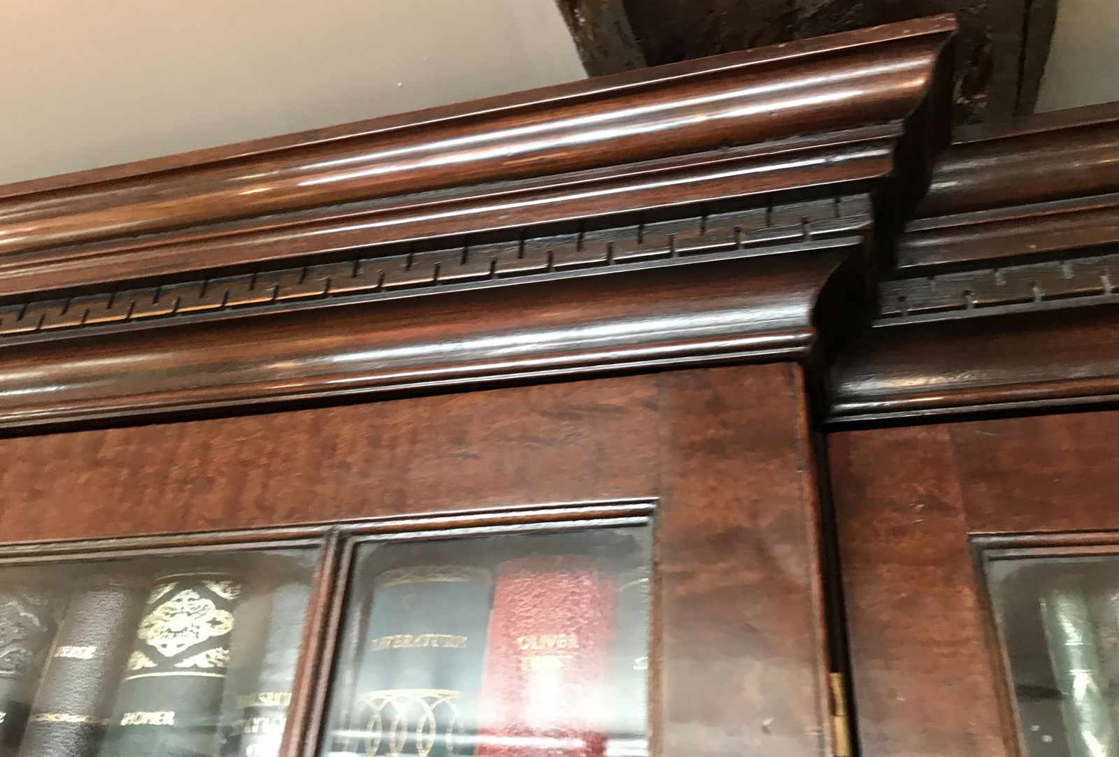 Chippendale Period Mahogany Secretaire Breakfront Bookcase photo 29500.0