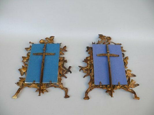 Biedermeier Picture Frames Amor In Bronze, Set Of 2 photo Home Decor