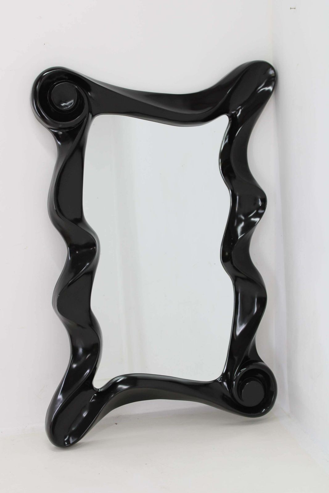 1980s Large Fiber Glass Wall Mirror , Italy photo furniture