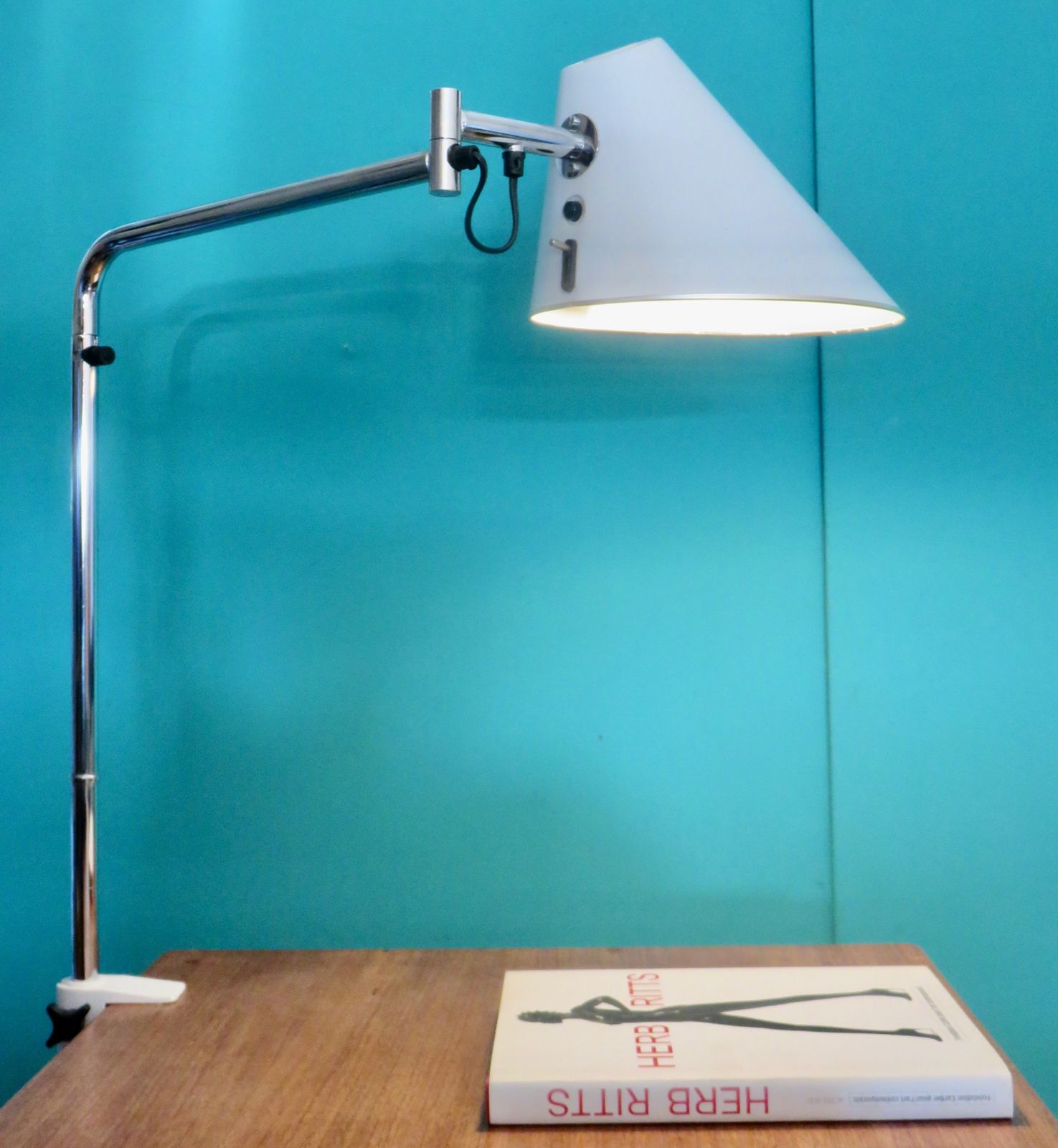 Falkenbergs Belysning "Delux" Tall Desk Lamp With Articulated Arm photo 370.0