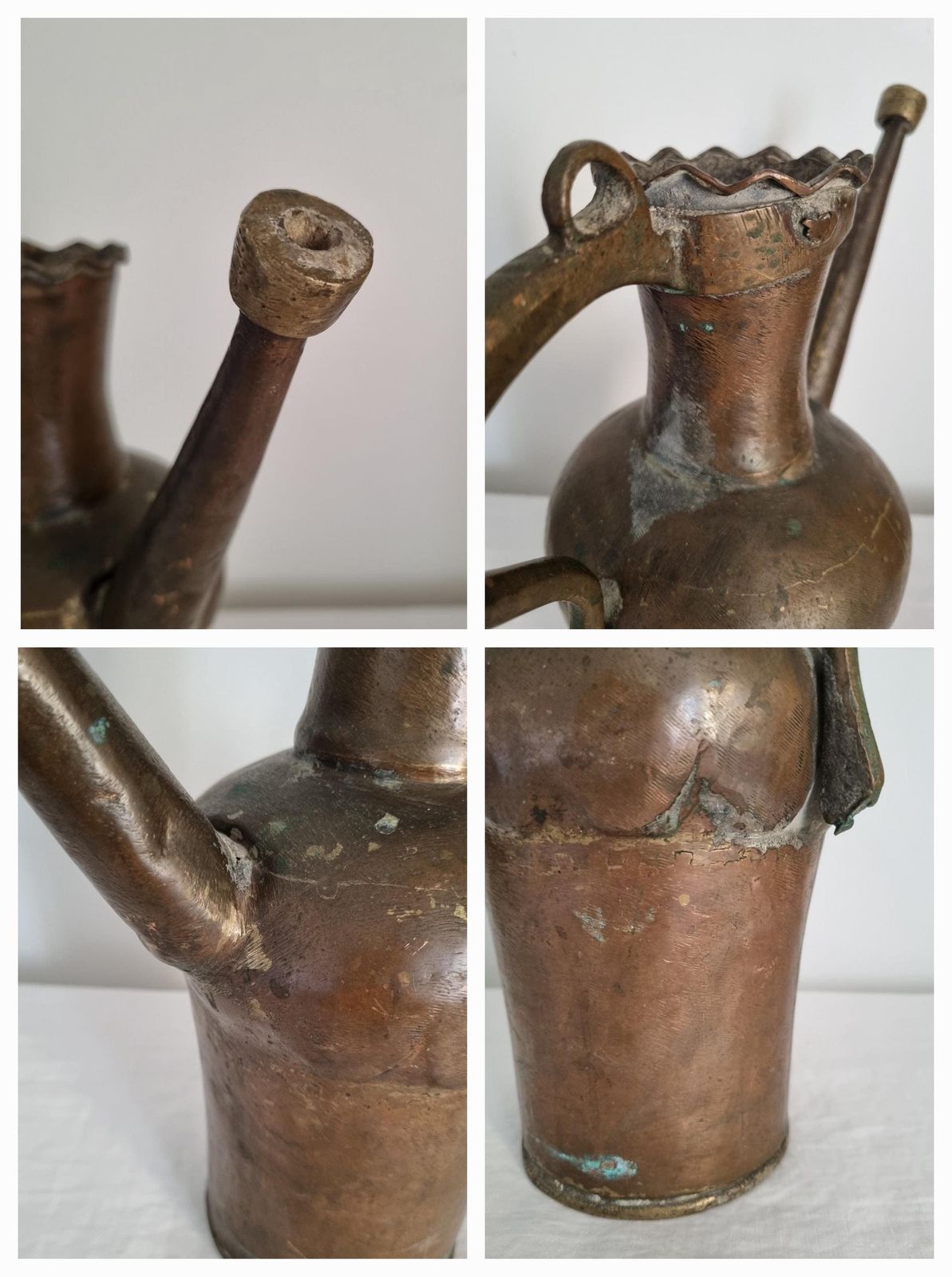 photo furniture Antique Middle Eastern Handmade Copper Ewer