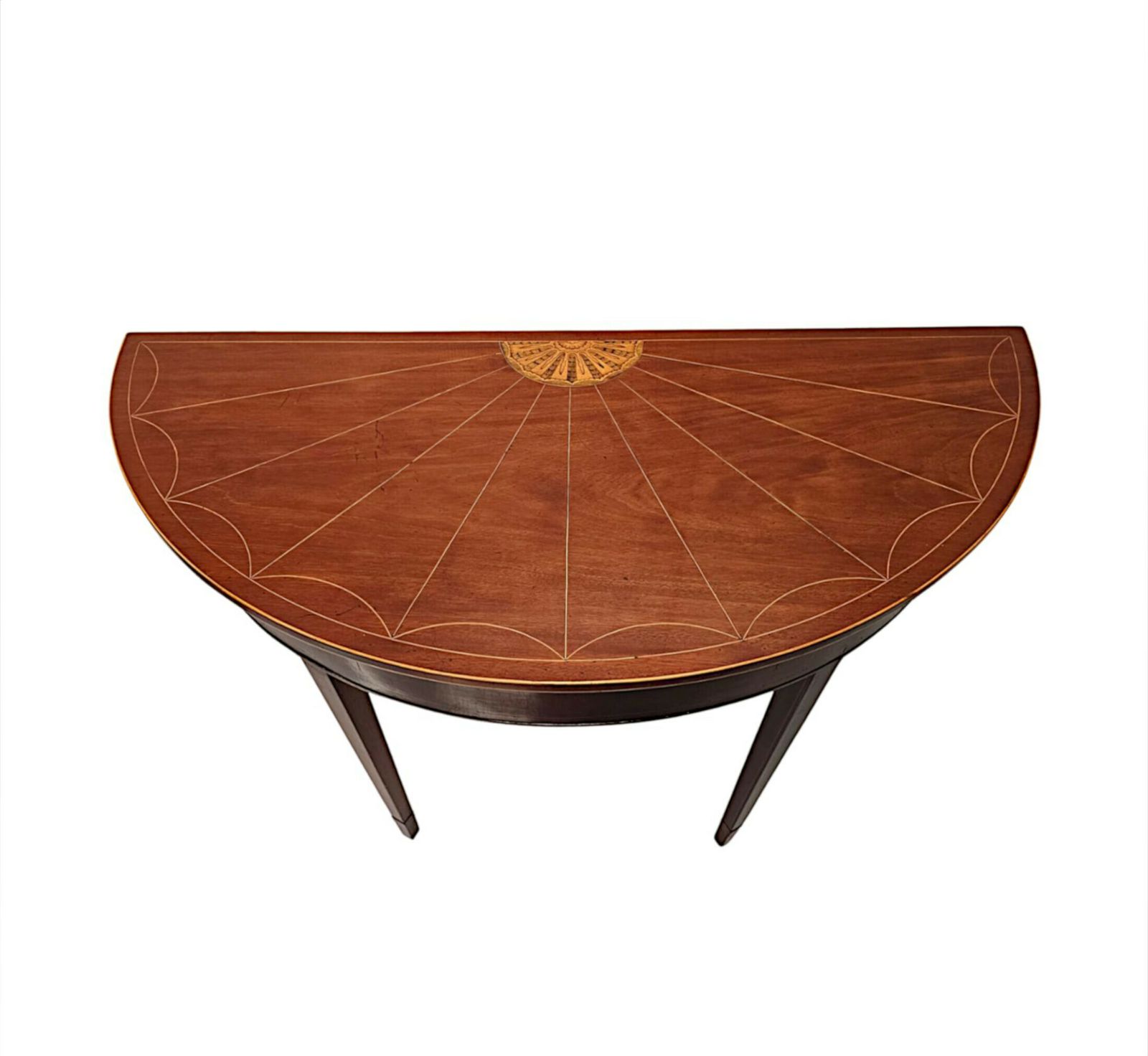 A Fabulous Early 19th Century Georgian Demi Lune Console Table photo furniture