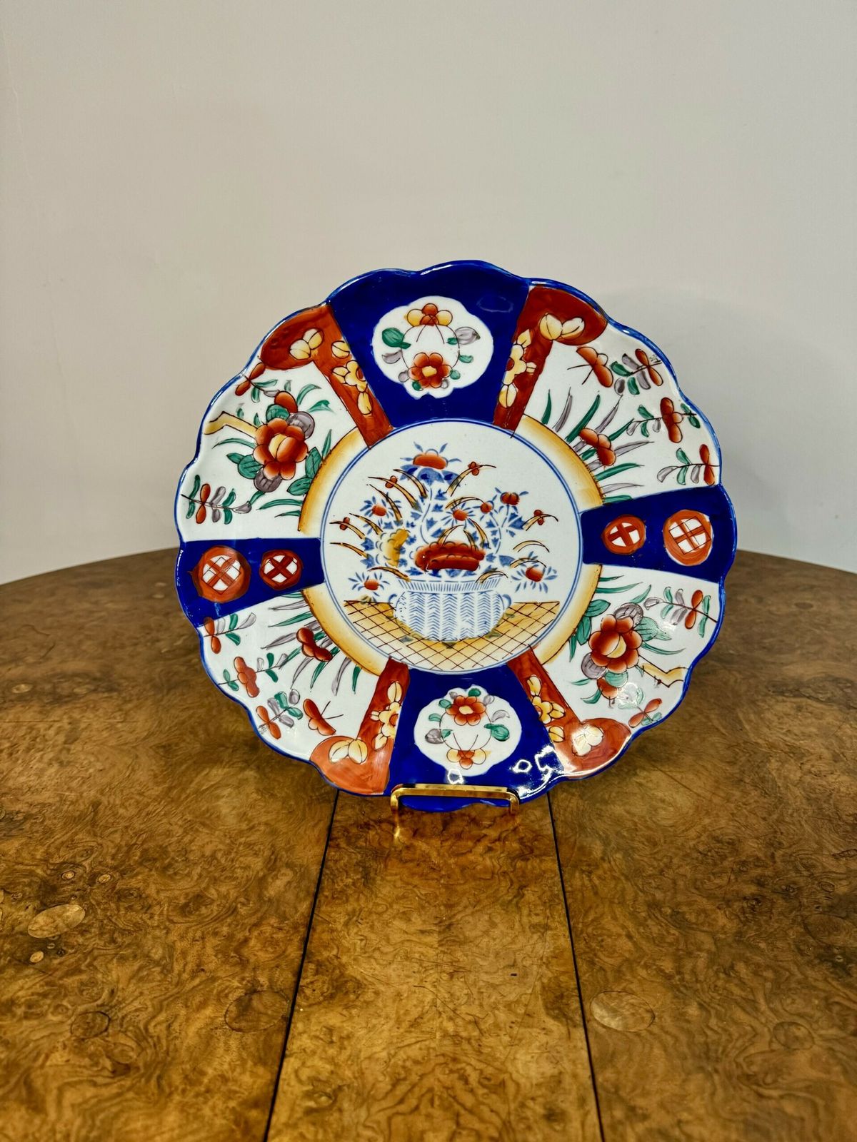 Quality Pair Of Antique Japanese Imari Plates photo furniture