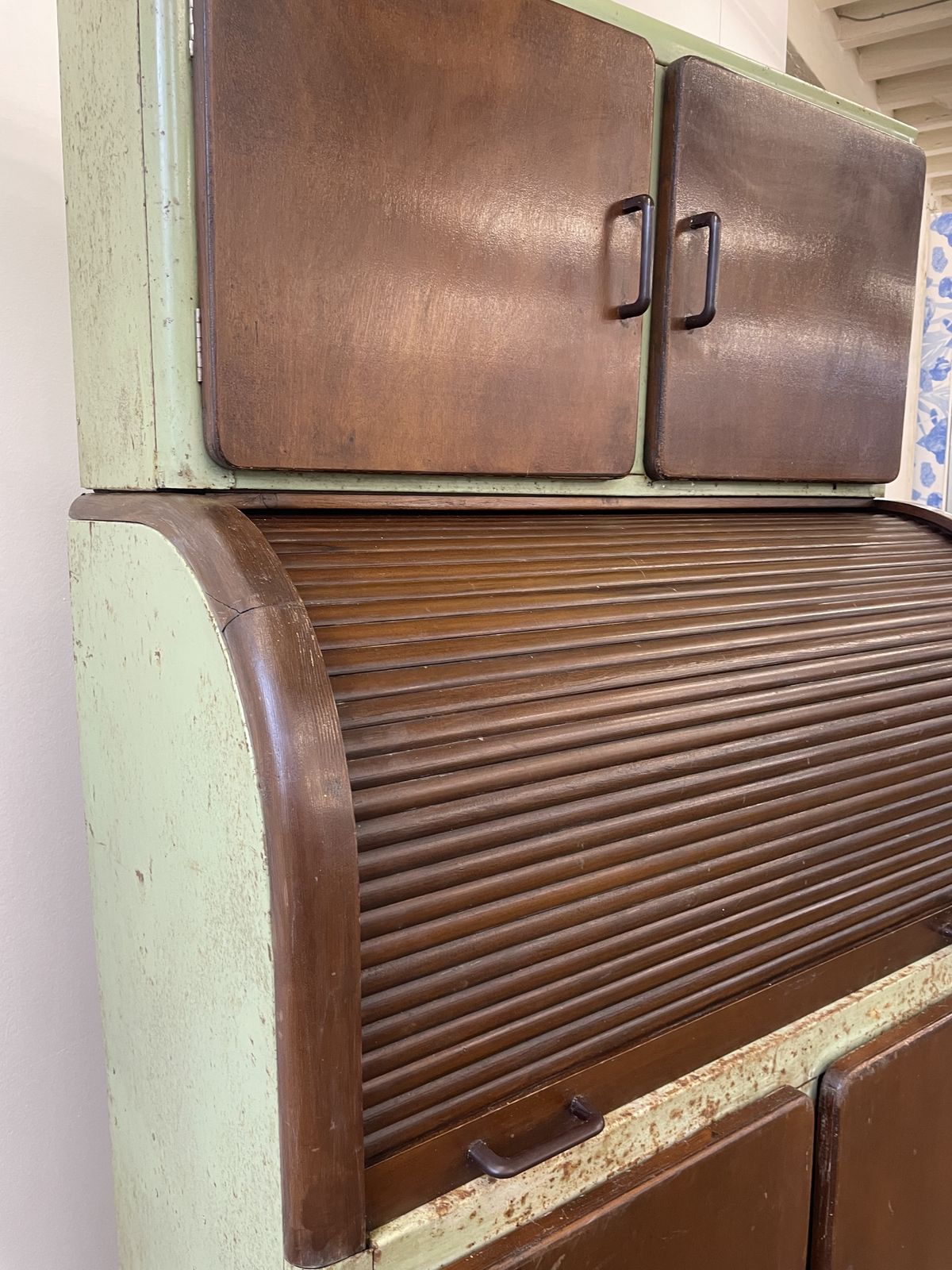 Rare Steel Metal Cabinet 1930s Deco Rare photo vintage