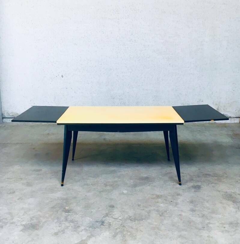 photo vintage 1950's Space Age Design Extendable Dining Table