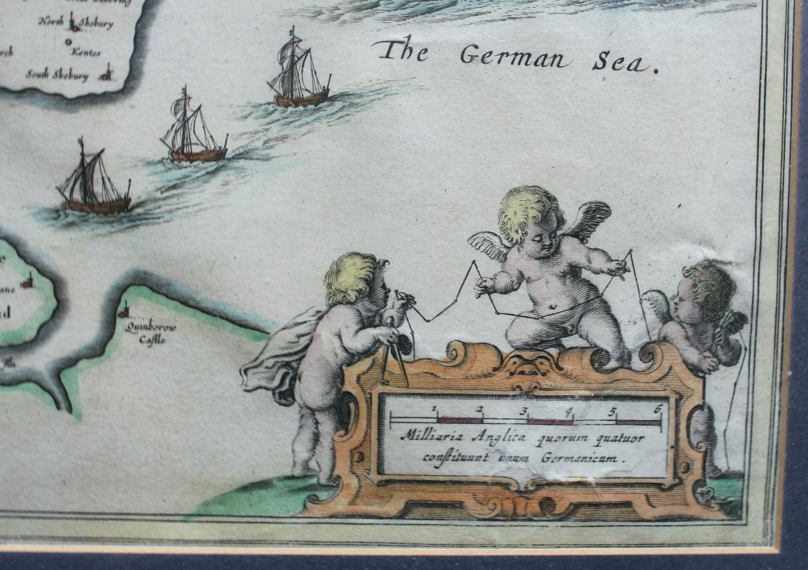 17th Century Map Of Essex ‘Essexua Comitatusa’  By Johannes Blaeu photo Art