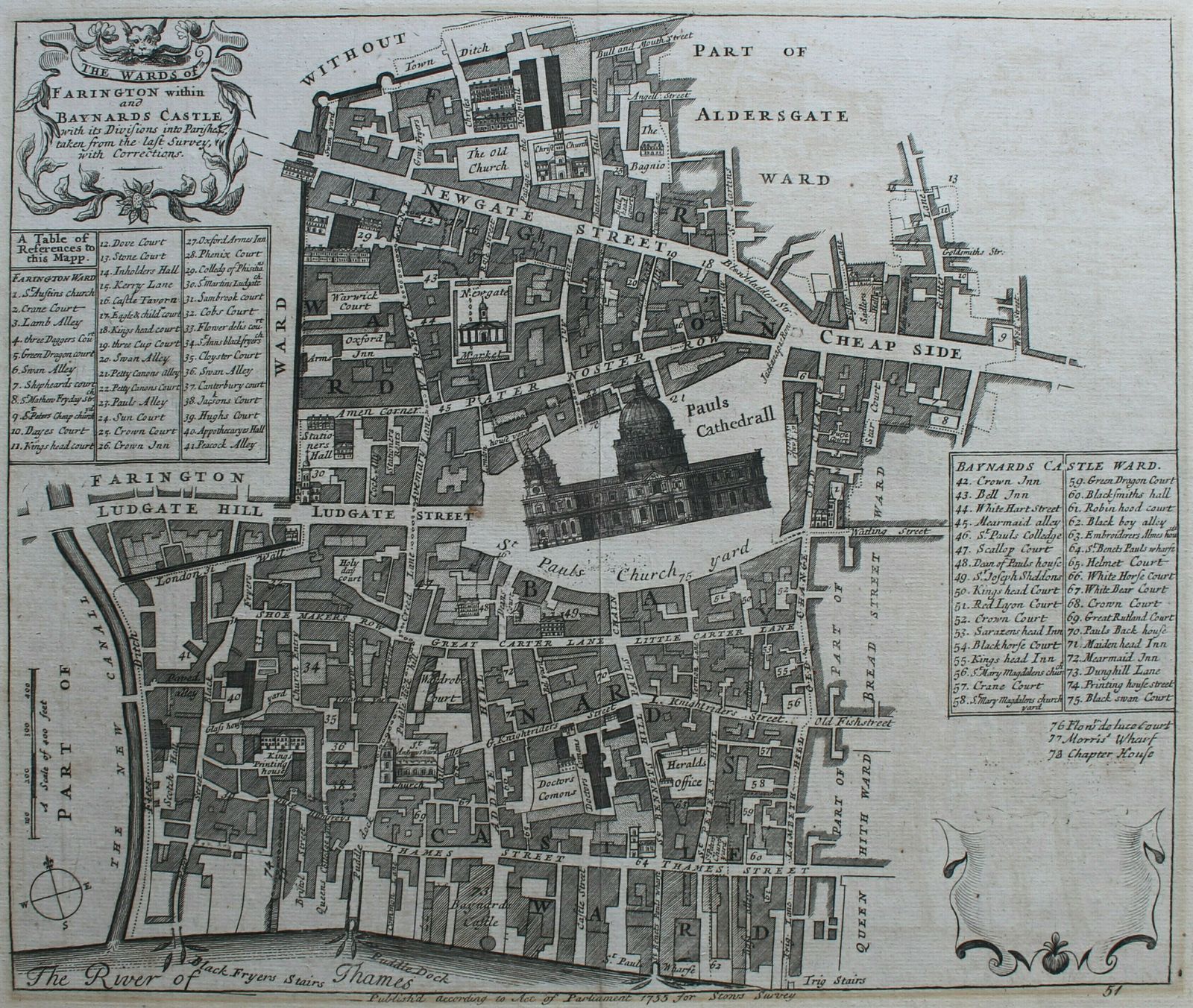 ‘The Wards Of Farington Within And Baynards Castle With Its Divisions Into Parishes, Taken From The Last Survey, With Corrections’ photo furniture