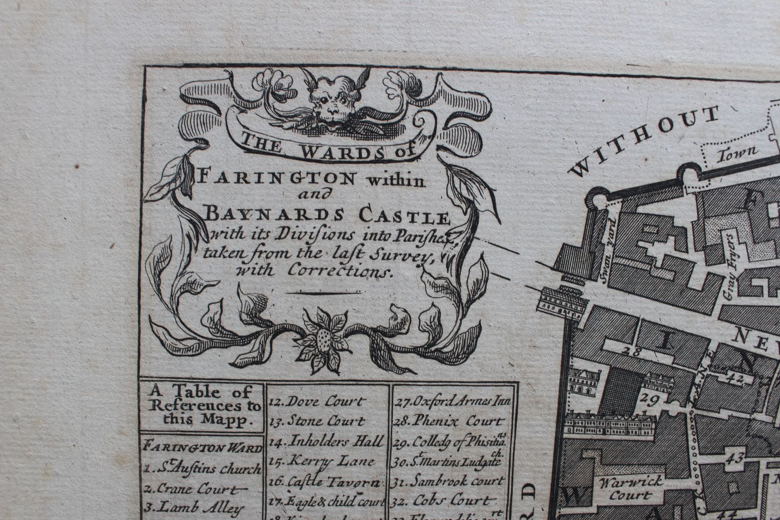 ‘The Wards Of Farington Within And Baynards Castle With Its Divisions Into Parishes, Taken From The Last Survey, With Corrections’ photo Art