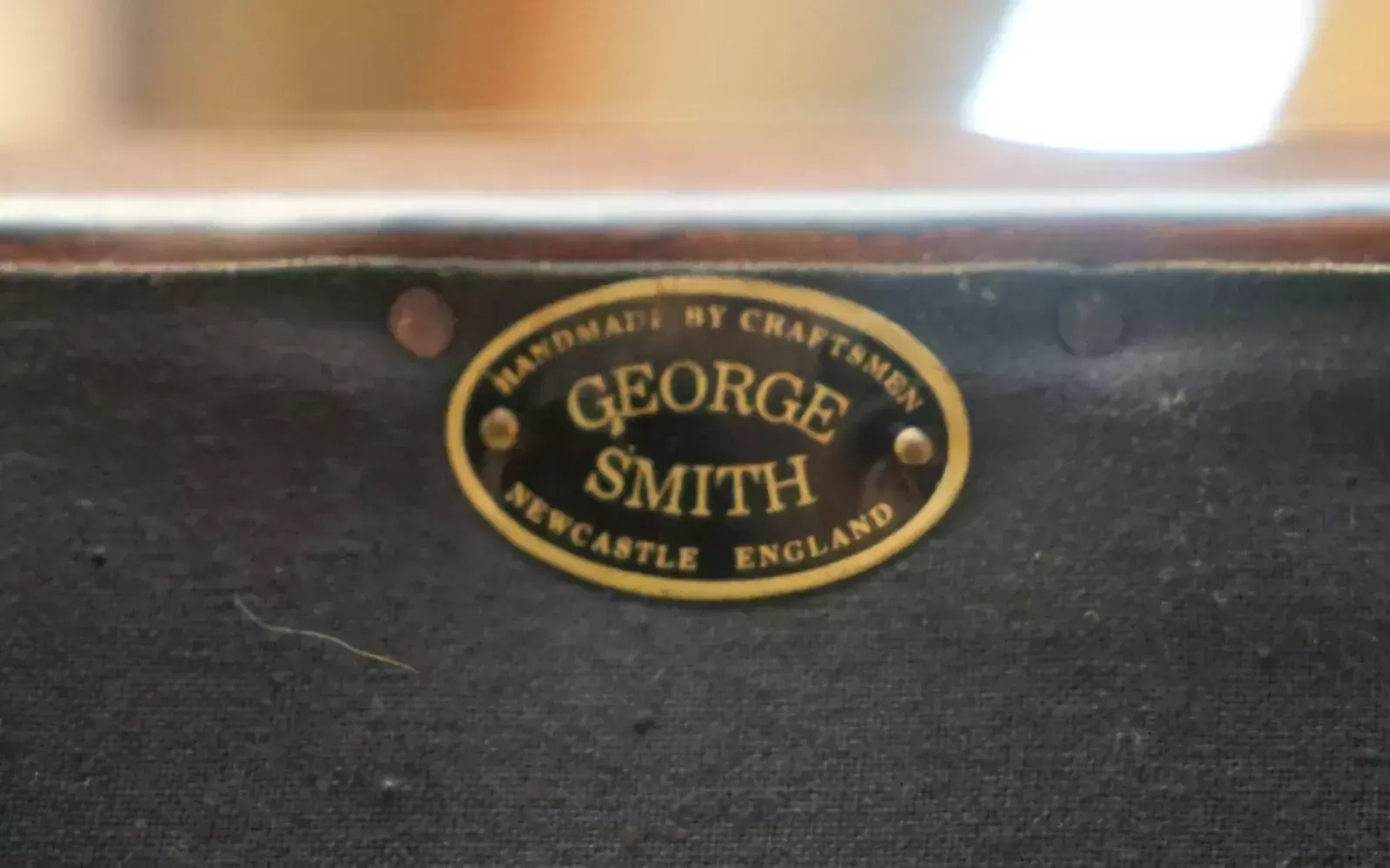 1 Of 2 Large George Smith Howard & Son's Brown Leather Signature Scroll Arm Sofa photo furniture