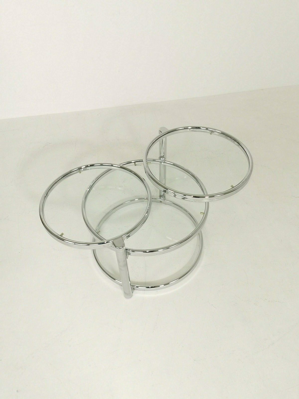 Bauhaus Mid Century Swivel Coffee Table In The Design Of Milo Baughman