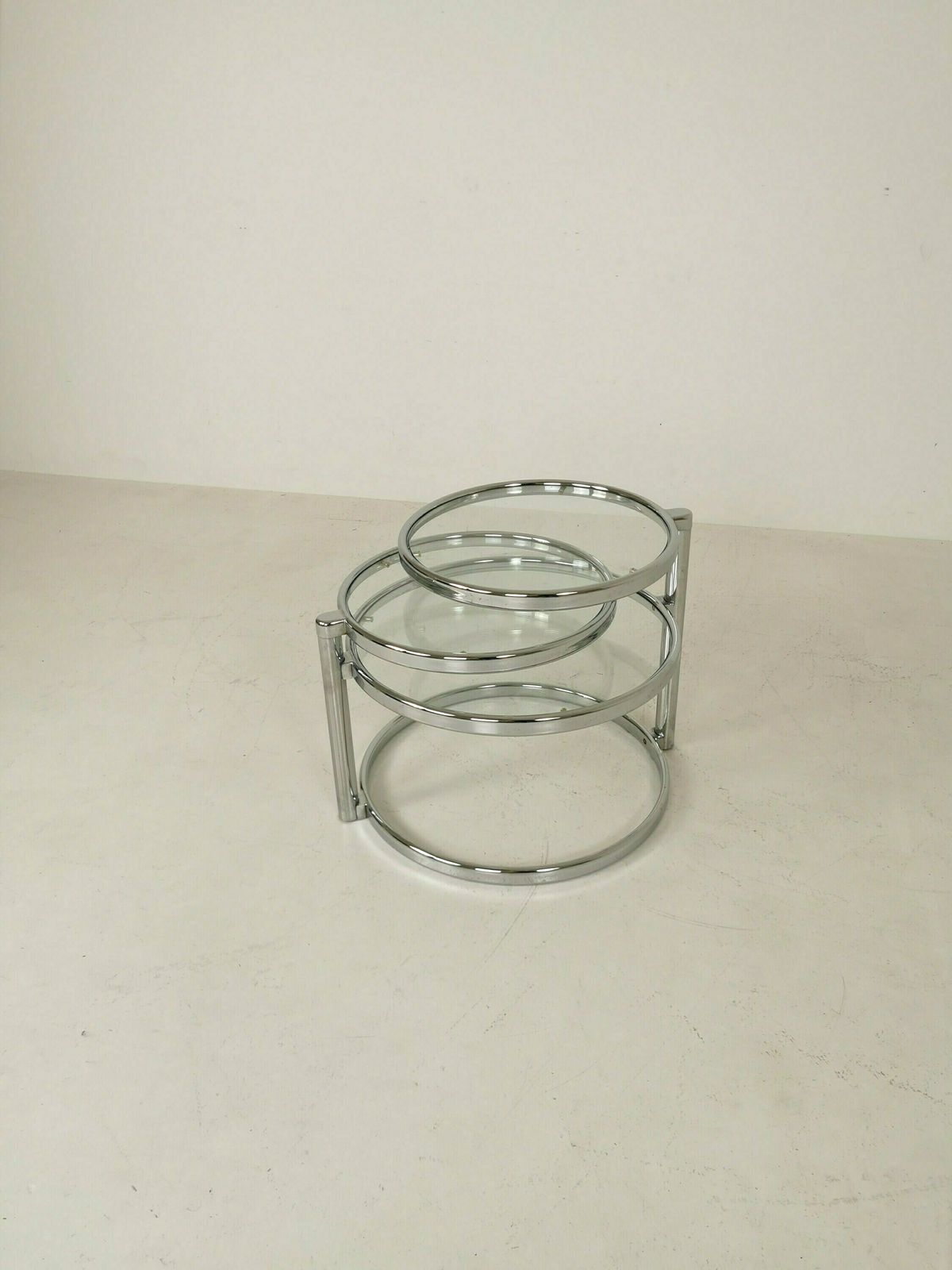 Bauhaus Mid Century Swivel Coffee Table In The Design Of Milo Baughman photo furniture