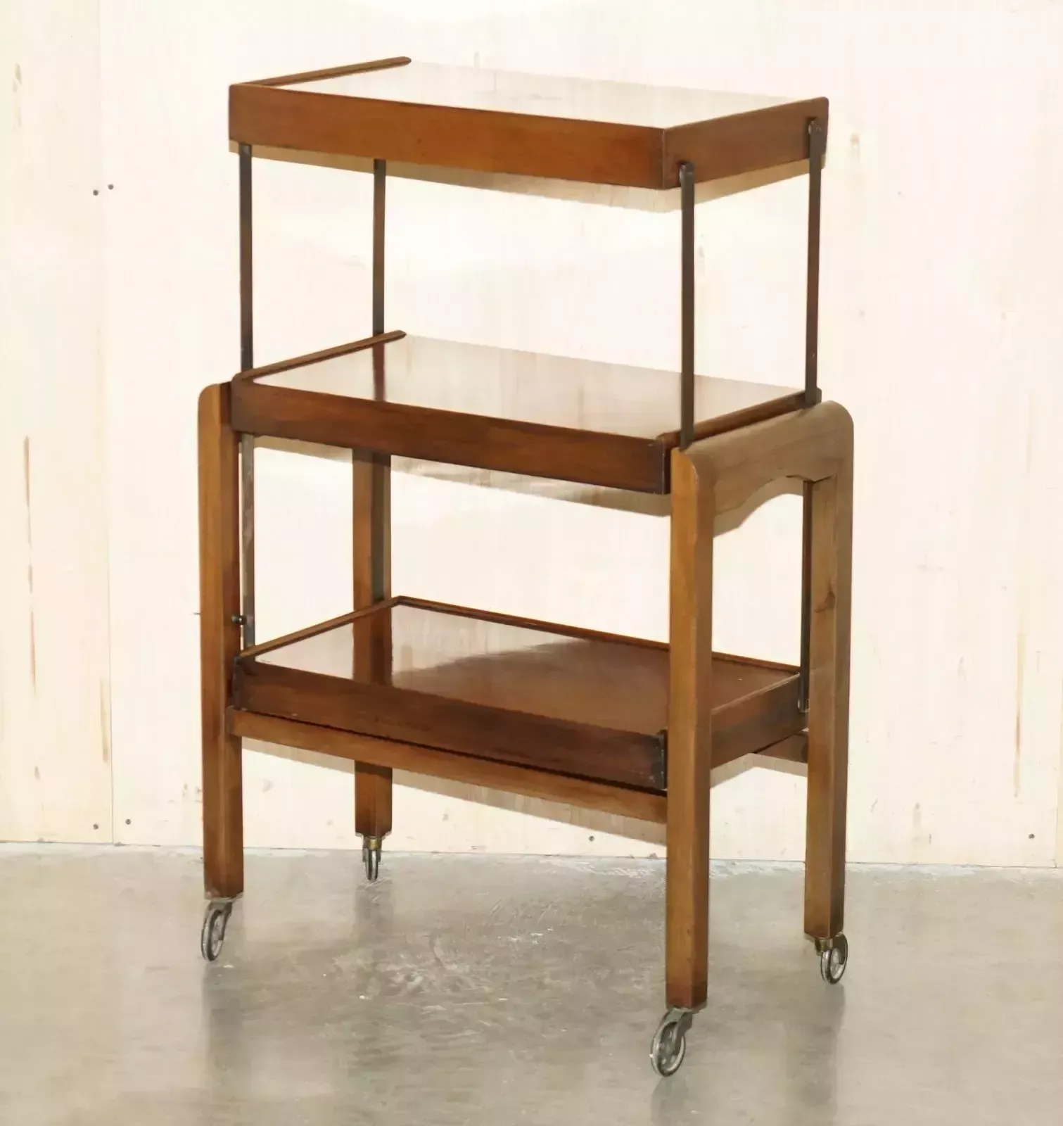Stunning Antique Edwardian Bcm Adap Table Bakers Shelf Bookcase Occasional Table photo furniture