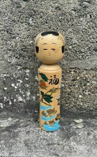 Vintage Extra Large Tall Traditional Japanese Kokeshi Wooden Doll Ornament