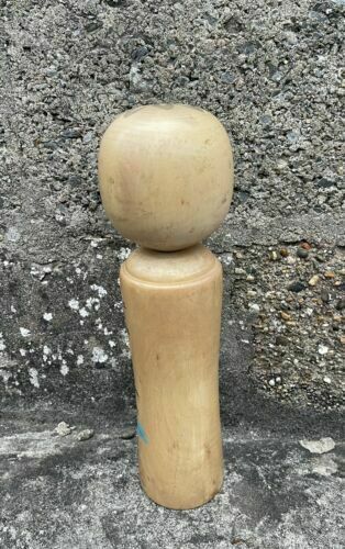 Vintage Extra Large Tall Traditional Japanese Kokeshi Wooden Doll Ornament photo vinterior