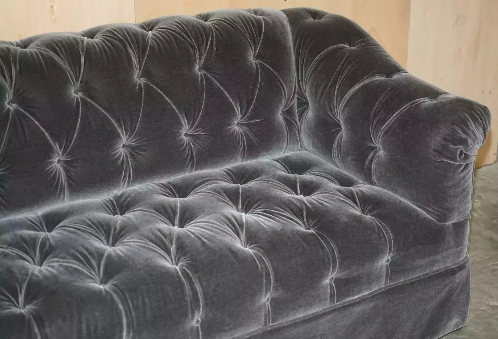 George Smith Somerville Chesterfield Mohair Velvet Sofas photo Furniture
