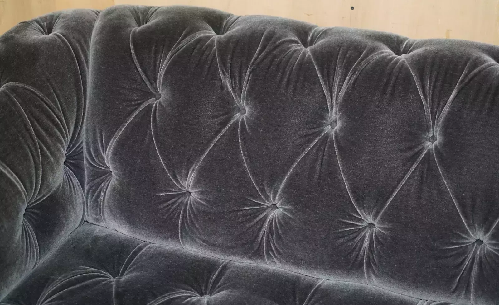 George Smith Somerville Chesterfield Mohair Velvet Sofas photo vintage