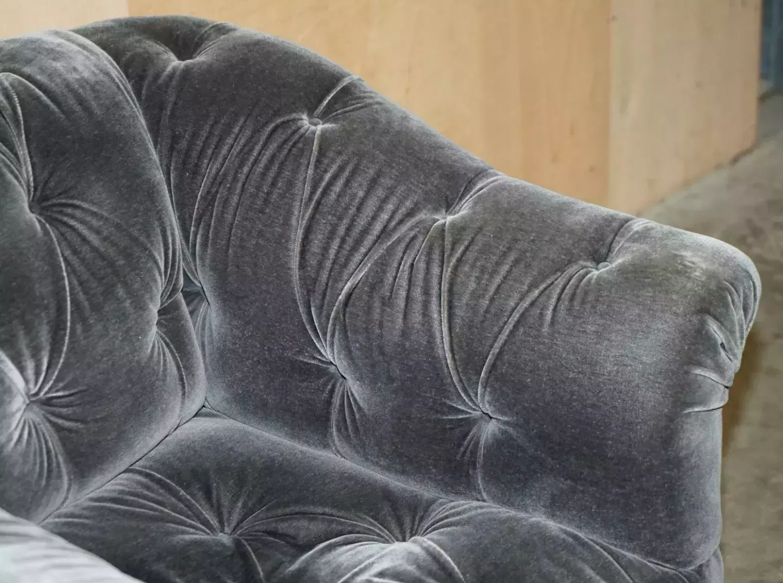 George Smith Somerville Chesterfield Mohair Velvet Armchair Footstool photo 4000.0