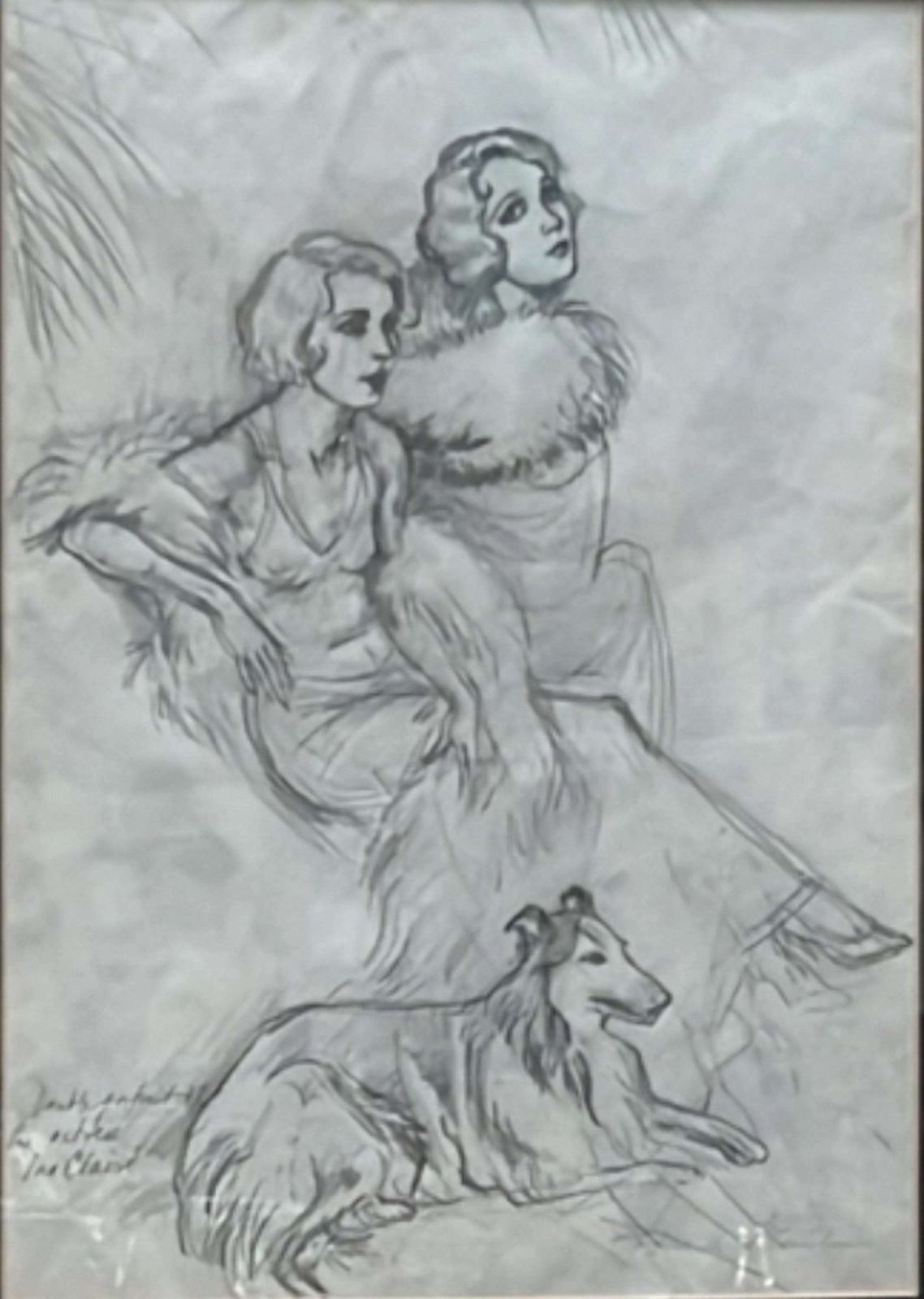 Frank Martin Pencil Drawing Of Famous Actress Ina Claire