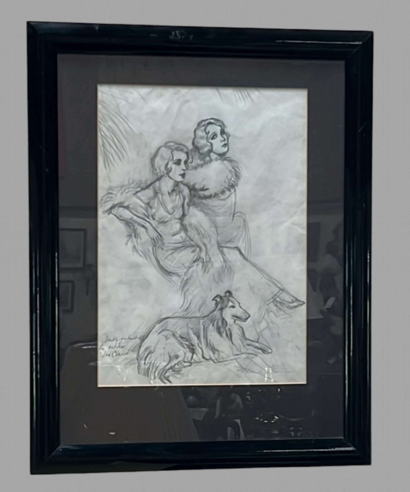Frank Martin Pencil Drawing Of Famous Actress Ina Claire photo furniture