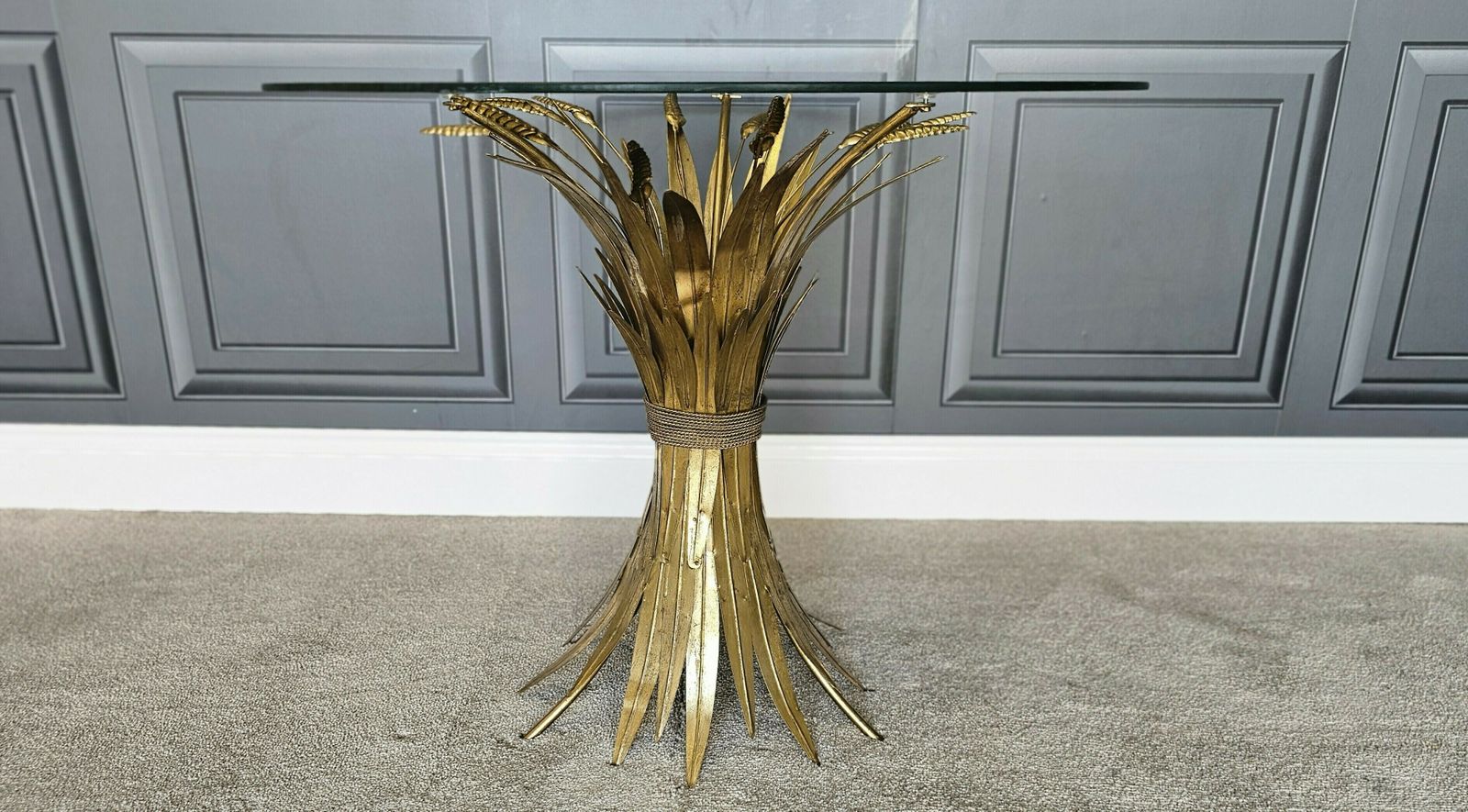 Sheaf Of Wheat Coffee Table  In Coco Chanel Style photo for sale