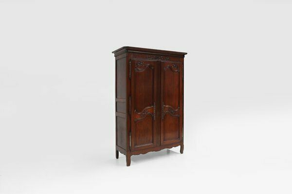 Large Louis XVI French Carved Bridal Wardrobe, 1850s photo for sale
