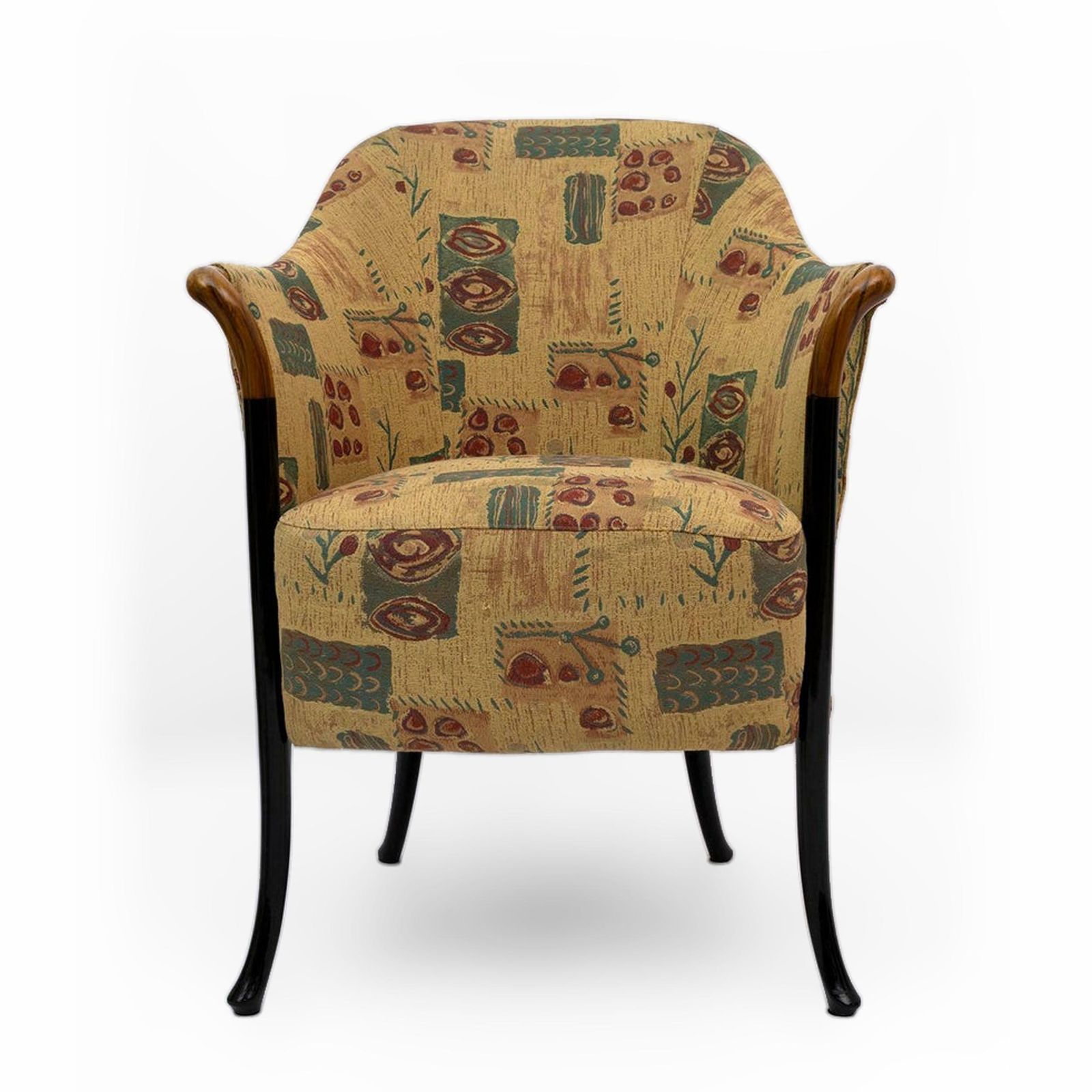 Pair Of Giorgetti Italian Armchairs "Progetti", 1980s photo for sale