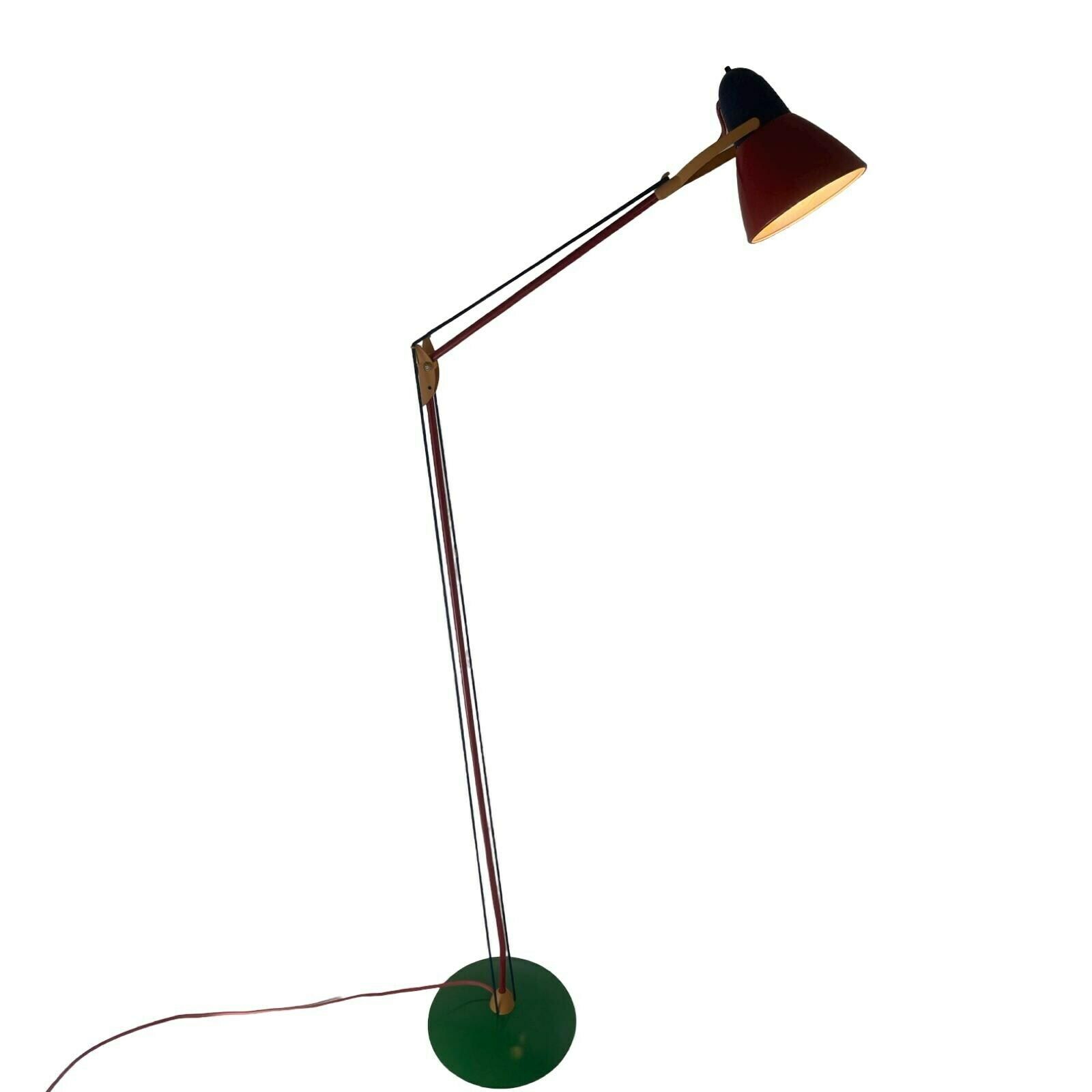 Memphis Style / Postmodern / Space Age   Floor Lamp   Fully Adjustable photo vintage