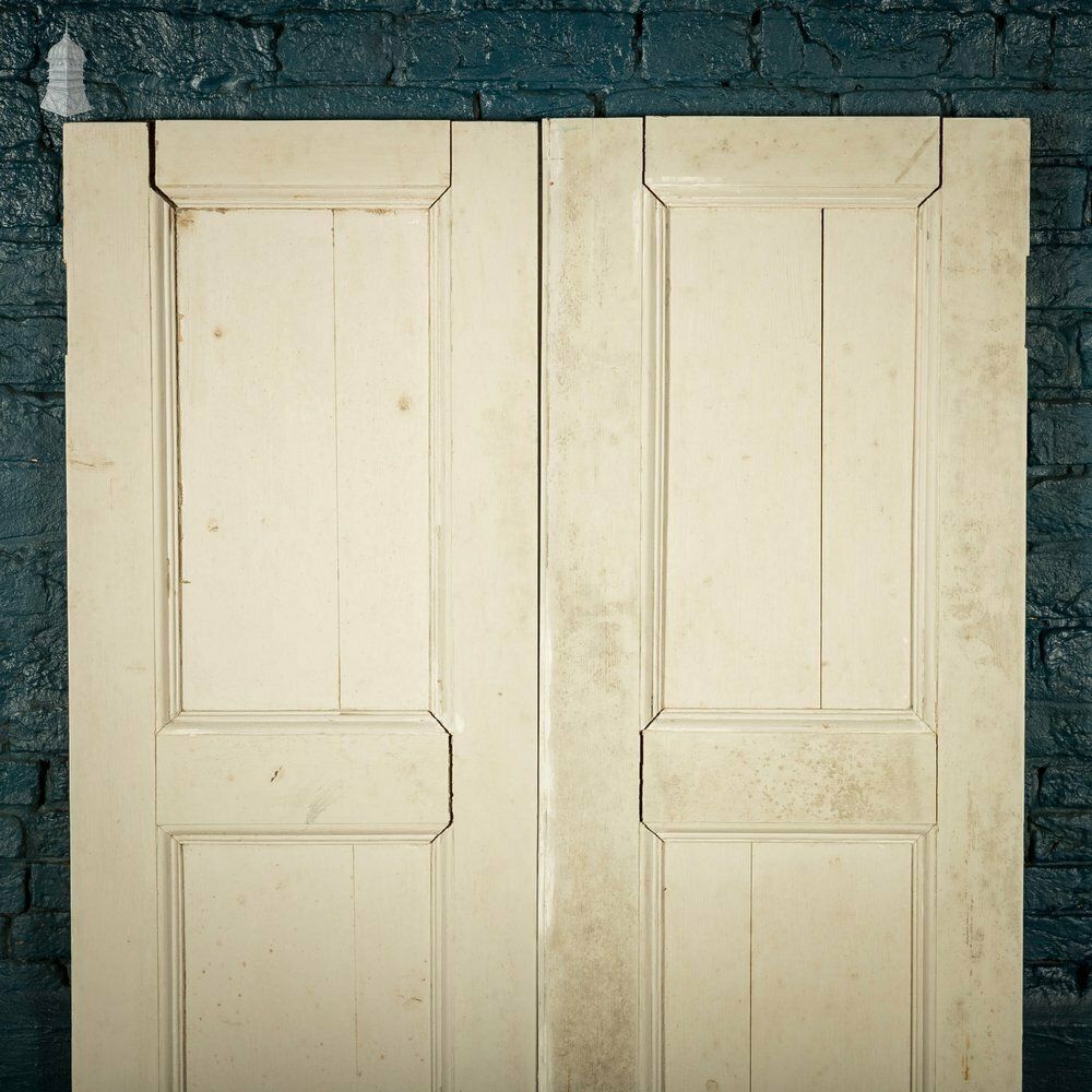 photo buy Pine Cupboard Doors, White Painted 2 Moulded Pannels