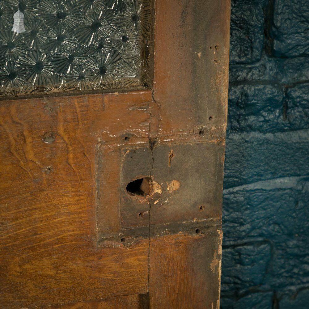 photo vintage Half Glazed Door, 4 Panel Textured Glazing