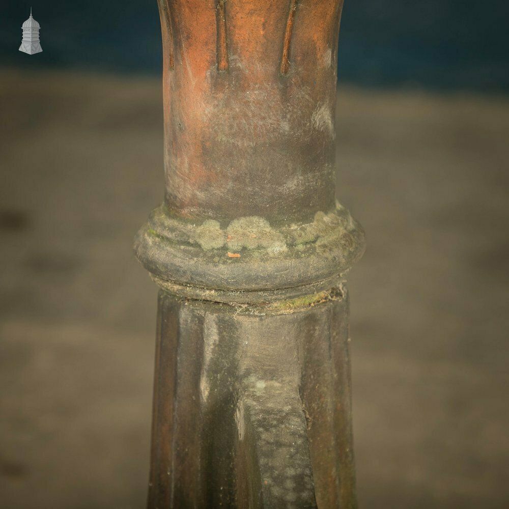 Ball Top Ridge Finial, Weathered Terracotta photo for sale