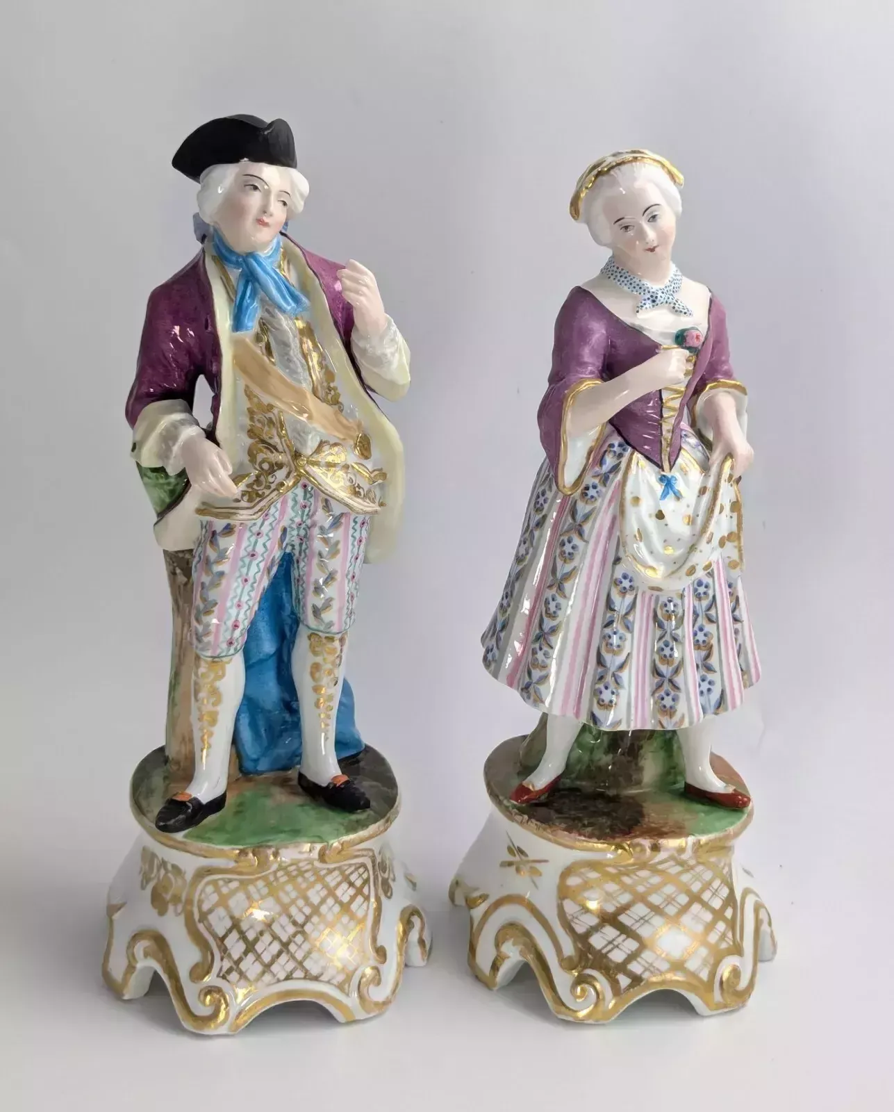 Pair Of Porcelain Figurines Attributed To Jacob Petit Style, C. Mid 19th Century photo buy