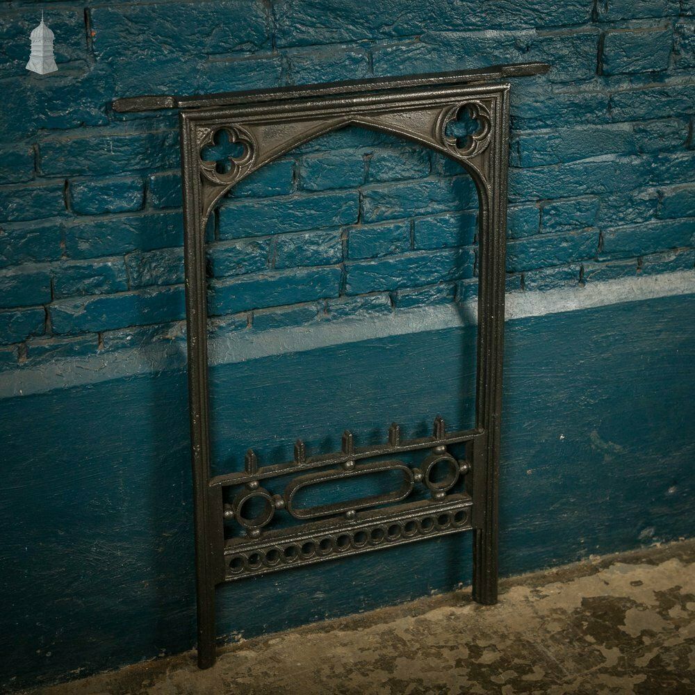 Fireplace Frame, Cast Iron With Quatrefoil Detail photo Home Fixtures