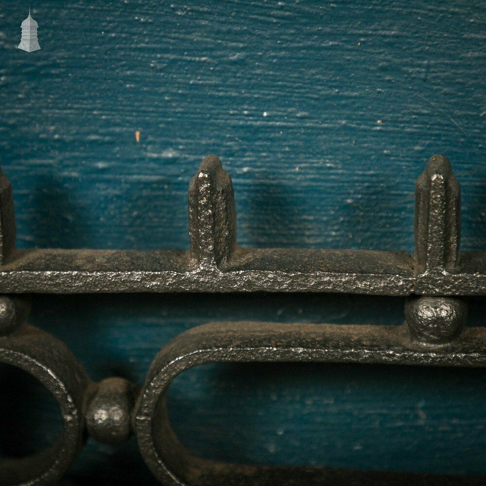 photo for sale Fireplace Frame, Cast Iron With Quatrefoil Detail